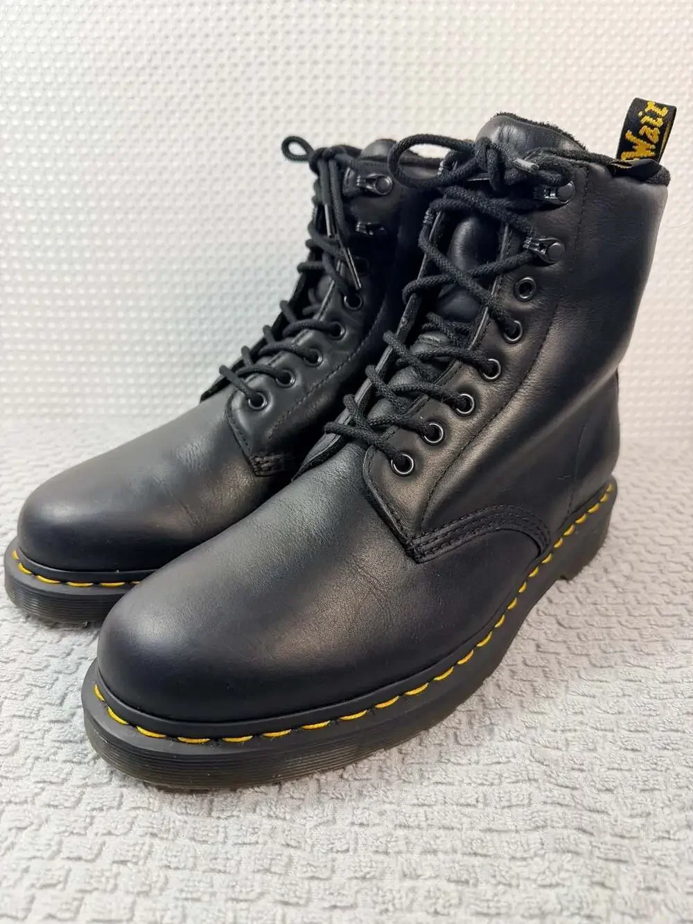 Dr. Martens 1460 Pascal WarmWair Black Leather Lace Up Boots